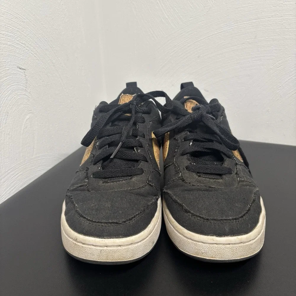 Nike Boys Court Borough Low 2 DC7949-001 Black Casual Shoes‎ Sneakers Size 6Y